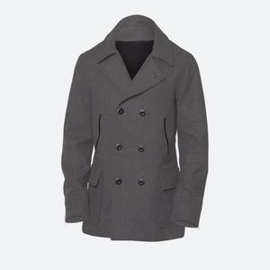 Ministry of Supply Stratos Peacoat in Light Grey Size Medium